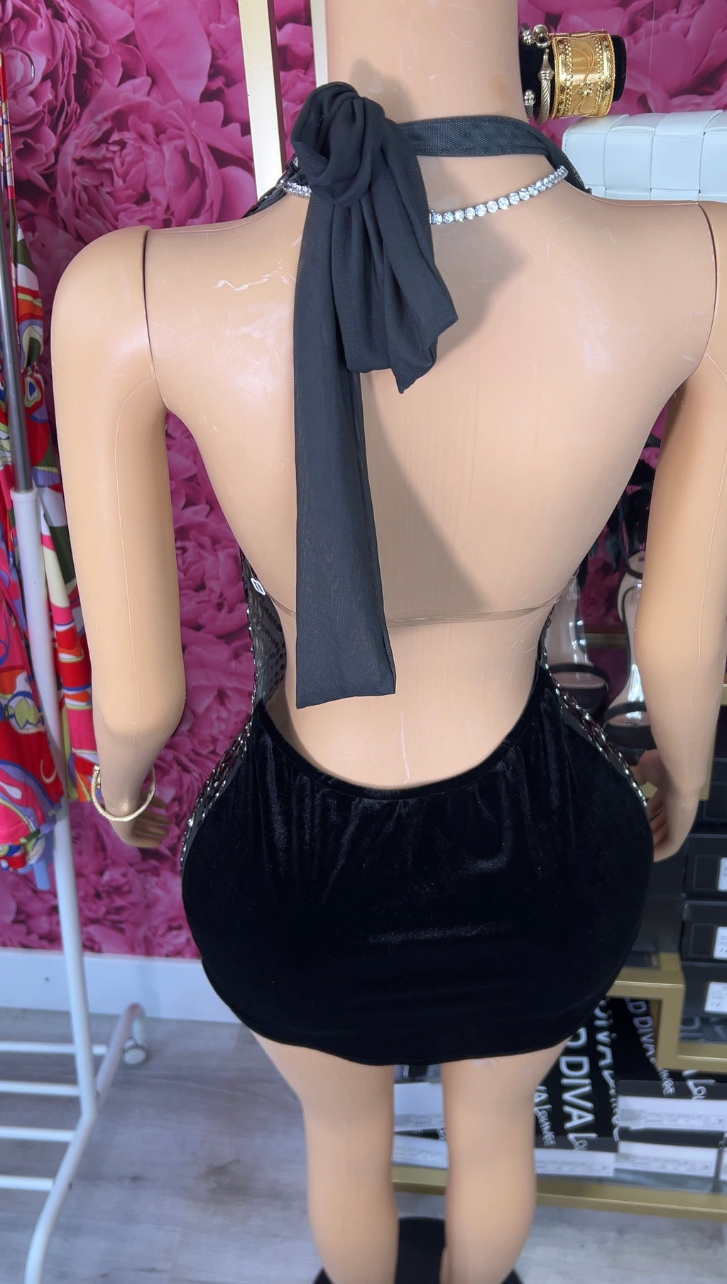 Nor Nara Embellished Mini Dress